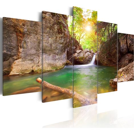 Quadro - Lago puro come il cristallo - 200x100 (1/4)