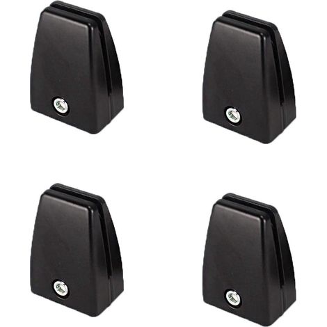 Schwarzer Trennwandclip, Tischteilerhalterung aus Aluminium, 4er-Set, Büro- und Möbelzubehör (1/5)