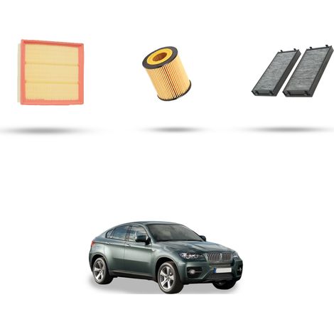 Kit tagliando 3 filtri compatibile con Bmw x6 (E71) 35ix 225kw dal 2008 al 2014 (1/5)