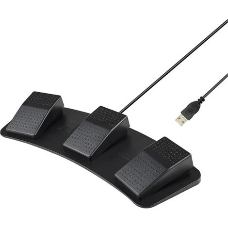 Commutateur à Pied Triple USB Multifonctionnel, Commutateur Mécanique à Pédale Personnalisé pour le Contrôle Du D'Acquisition D'Images (1/5)