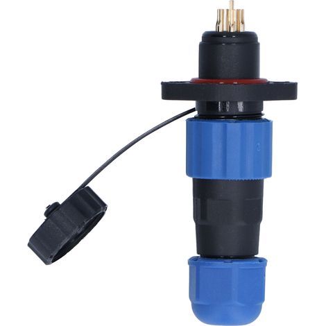 Prise étanche IP68 mâle femelle, connecteur d'alimentation d'aviation industrielle à montage sur bride, broche SP137 (250V 5A) (1/4)