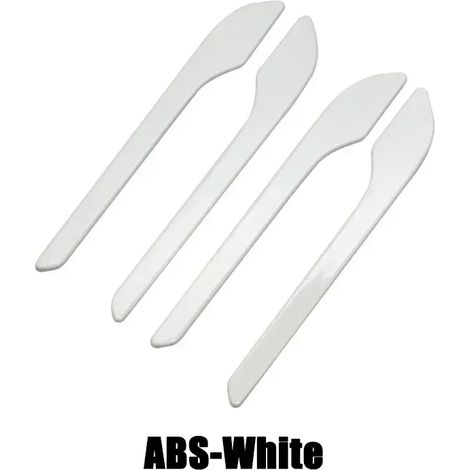 (blanc-2021-NOW)Protection de poignée de porte compatible avec Tesla Model 3/Y/3+ et Model Y. Accessoires de lancement. Matériau : fibre de carbone. Couleur : Amagi. (1/4)