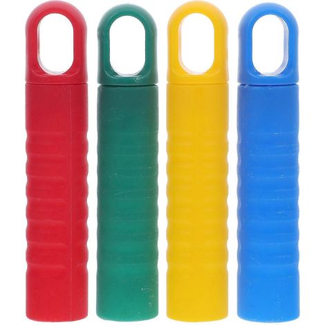 Lot de 4 embouts de rechange pour manche de balai, manchons et poignées pour tube de balai avec trou pour queue. (1/4)