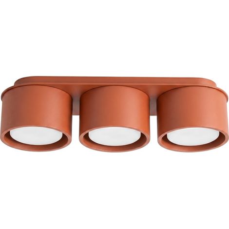 Plafoniere MODO ocra rossa 32.4x8.2x10.4cm Alluminio Sollux (1/5)