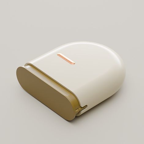 Boîte de rangement portative pour aligneurs dentaires invisibles et reteneurs - Étui orthodontique en ABS marron avec fermeture extractible, pour prothèses et usage à la maison ou en voyage (1 pièce) (1/5)