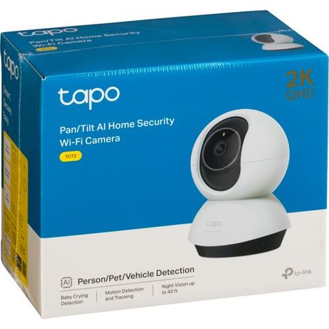 TP-Link Tapo TC72 Innenkamera Schwarz Weiß