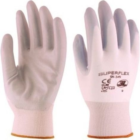 Guante mecanico m08 p/nit superflex nyl bl/gr 3l