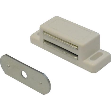 Ferma Ante Magnetico Rettangolare colore Bianco forza Kg.4 conf. 100 Pz