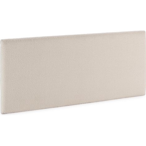 Vs Venta-Stock – Tête de lit Niebla 140x60 cm – Imitation peau de mouton beige – Structure MDF – Rembourrage mousse HR – Tissu 100% polyester