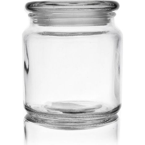 Recipiente de vidrio para alimentos de 580 ml.