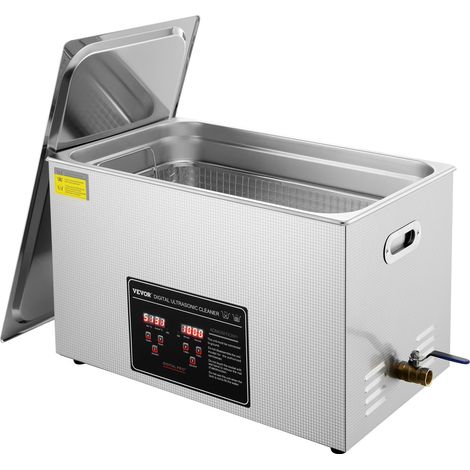 Nettoyeur à Ultrasons 30L en Acier Inoxydable Bac Ultrasons Numérique avec Chauffage Temps et Température Réglables Appareil de Nettoyage Ultrasonique pour Bijoux Lunettes Montres Labo (1/5)