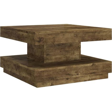 Table basse Marron foncé 60x60x35 MDF (1/5)