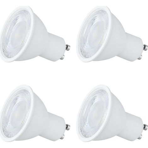 Ampoule LED GU10 Blanc Chaud 6W - Ampoule GU10 90°, Spot Encastré 230V ø50x55mm - Lot de 4 (1/4)