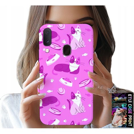 Hülle für Samsung Galaxy A40 – Katzenmotiv, Katzenmuster, Schutzhülle (1/5)