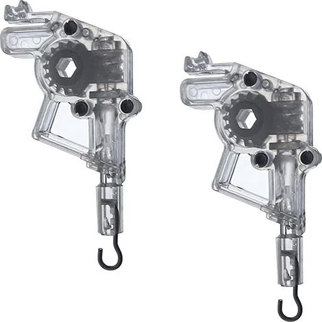 Lot de 2 tringles inclinables robustes pour stores à lamelles horizontales - Forme hexagonale (1/5)