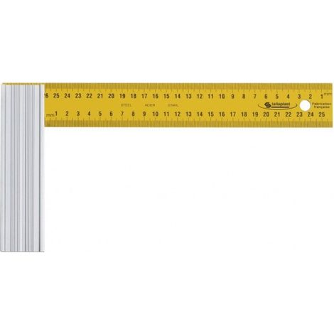 SOFOP TALIAPLAST - Équerre droite lame acier talon aluminium 300mm