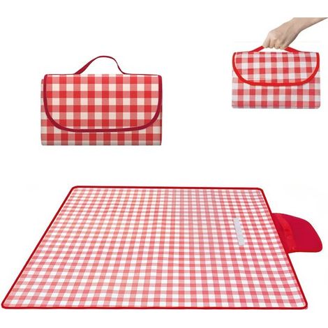 Manta de picnic/esterilla de playa impermeable,Manta de picnic ligera y lavable con asa de transporte,adecuada para senderismo,2x2 m (1/5)