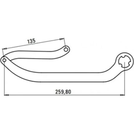 faac paire de bras n1d blanc nd8 105740 (1/3)