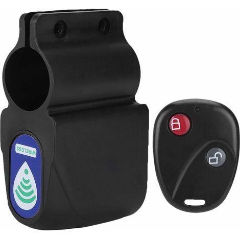 Remote Bike Alarm, Wireless Remote Control Bike Security Lock, Wireless Security Vibration Alarm Anti-theft Lock for Mountain and Road Bike- (1/5)