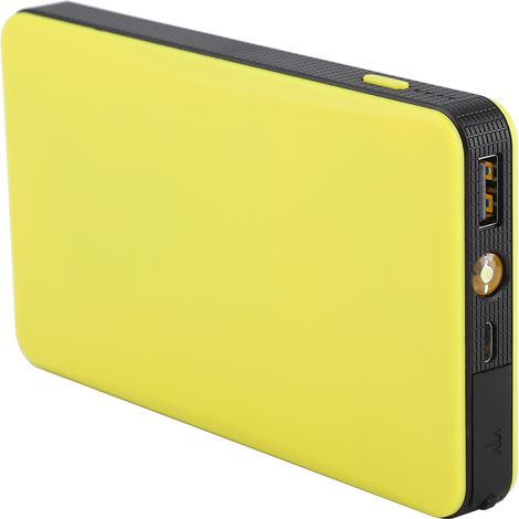 Démarreur de voiture multifonctionnel ultra-mince 12 V avec batterie externe (requis par le service marketing à l'étranger) (Jaune) (1/5)