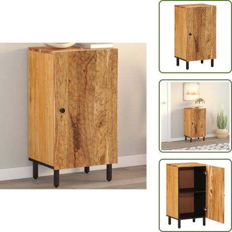 Almacenamiento - vidaXL Armario auxiliar madera maciza de acacia 40x33x75 cm - Muebles de madera