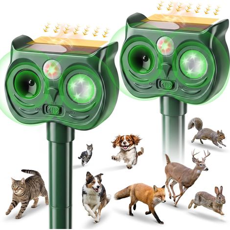 pezzi di repellente solare a ultrasuoni per gatti da esterno 2026 (1/5)