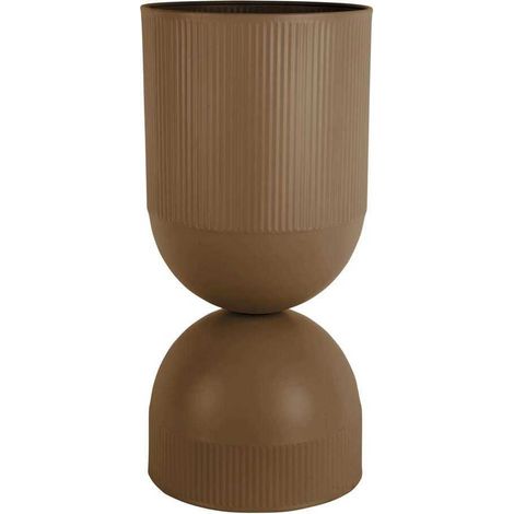 Cache pot en métal réversible Tonar Marron - XL (1/4)