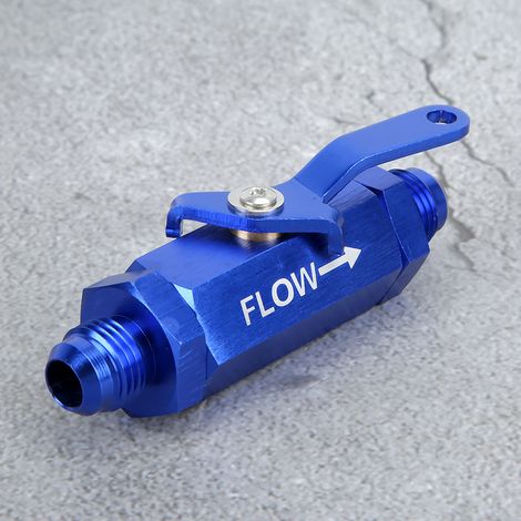 Clapet anti-retour CNC Y972 -6AN pour tuyau de carburant AN6 (bleu) (1/5)