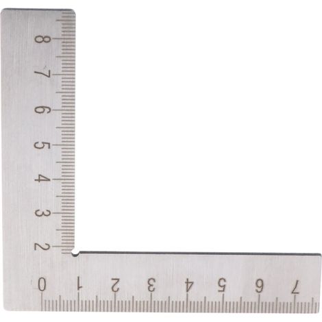 Règle de menuiserie, gabarit d'onglet, équerre en acier inoxydable, chevron 45° 90°, jauge métrique (1/5)