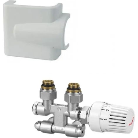 Zehnder Vario Raccordo bianco, senza testa termostatica, 976531