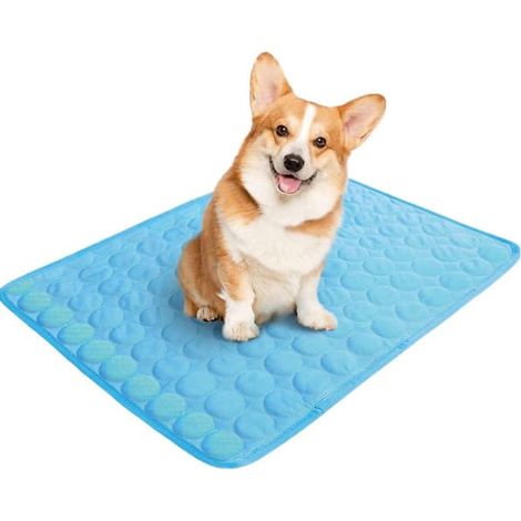 Tapis rafraîchissant pour chien et chat, tapis auto-rafraîchissant pour animaux de compagnie pour l'été, coussin rafraîchissant réutilisable qui aide à lutter contre la surchauffe et procure du confor (1/5)