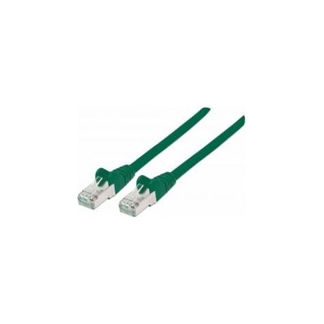 Intellinet Premium Netzwerkkabel, Cat6a, S/FTP, 100% Kupfer, Cat6a-zertifiziert, LS0H, RJ45-Stecker/RJ45-Stecker, 1,0 m, grün (1/5)