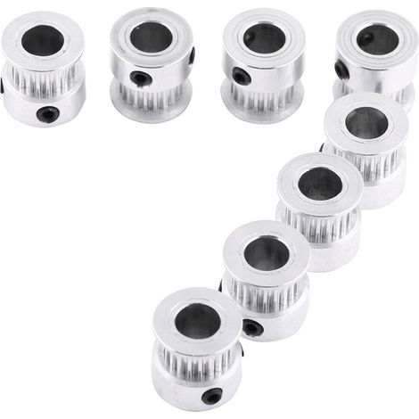 3D-Drucker-Set, 8-teilig, 2GT Zahnriemenscheibe, Bohrung 8 mm + 5 Meter Riemen, breit 6 mm + 16 Schrauben (1/5)