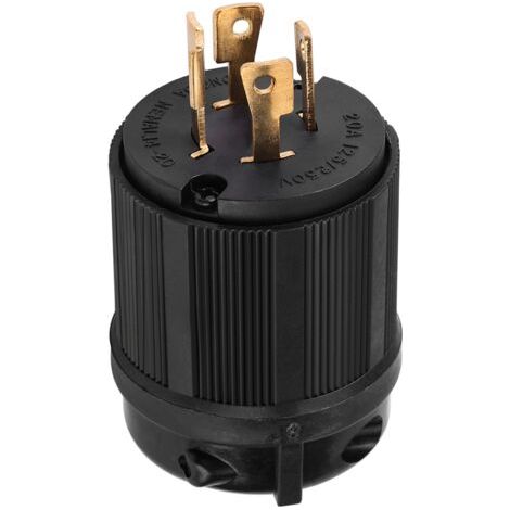 Fiche d'alimentation mâle à verrouillage par rotation 4 broches 125 V/250 V 20 A (norme américaine L14-20P) (1/5)