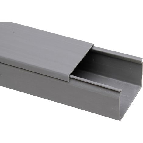 Kopp Kabelkanal 2 m, 60 x 40 mm, grau Installationskanal Leitungsführungskanal (1/2)
