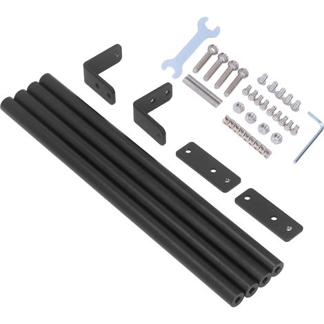 Ensemble de tiges de support en alliage d'aluminium S4, tige de liaison métallique avec connecteur, accessoires pour imprimante 3D (1/5)