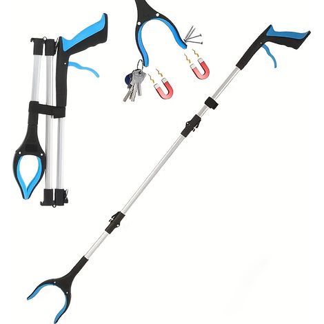 43-Inch Tri-Fold Litter Grabber with Magnetic Tip — Flexible, Multi-Angle, and Telescopic Reacher (1/5)