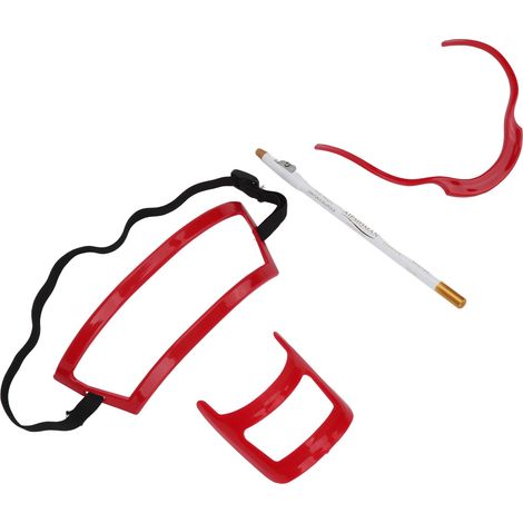 Kit de stylo traceur barbe et moustache pour homme, gabarit de coiffure salon, guide contours favoris et cou, modèle de rasage précision, lot de 3 pièces. (1/5)