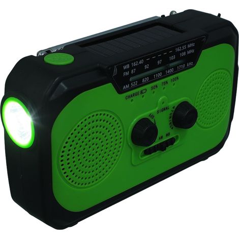 VOSAREA Radio d'urgence à Manivelle et Énergie Solaire Lampe LED, (1/5)