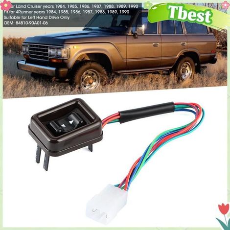 Tbest 84810-90A01-06 Interrupteur de Vitre électrique, Boîtier ABS de Remplacement Direct pour 1984 1990, avec moto commutateur (1/5)