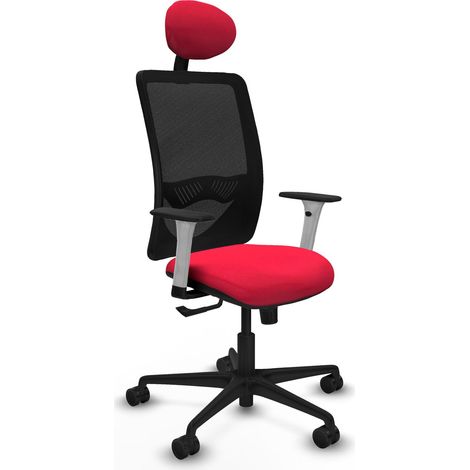 Chaise de bureau piqueras y crespo Zulema blanc mousse découpée (1/2)