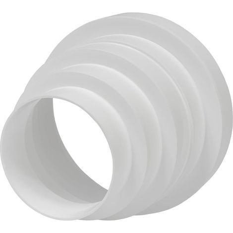 Reduzierring für Dunstabzugshauben von 80 bis 120 mm – Dickwandiger Kunststoffadapter für verschiedene Spezifikationen – Adapterring für Abluftrohrdurchmesser (1/5)