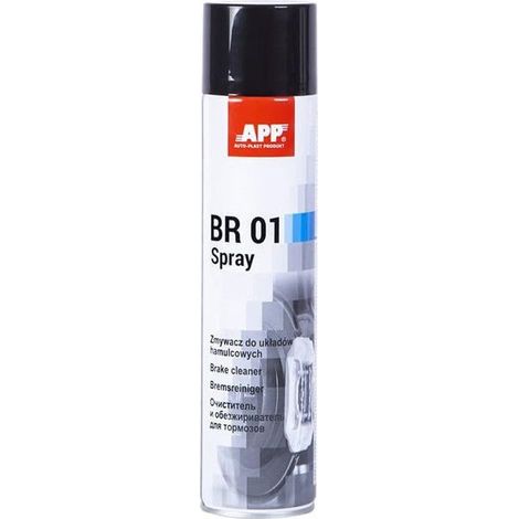 Nettoyant pour freins - Effet dégraissant - Auto - APP - BR01 Spray - 600ml