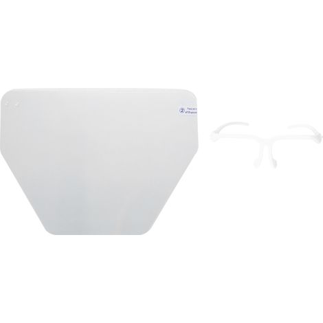 Masque de Protection Dentaire Professionnel - Écran Facial Détachable Blanc pour Soins Dentaires (1/5)