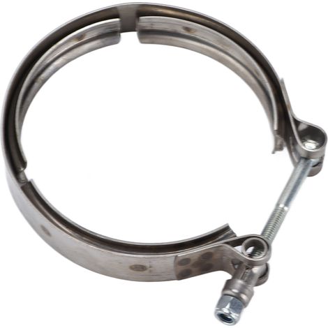 Collier de serrage en V pour turbocompresseur d'échappement de voiture, remplacement en acier inoxydable pour turbo Cummins HX40 (1/5)