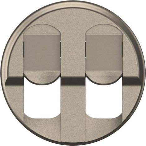 Legrand CT2346 Embellecedor para toma doble RJ45 Céliane - Titanium (1/2)