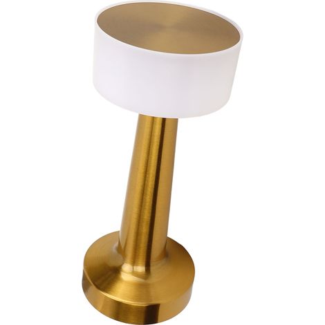 Lampe de table portable rechargeable par USB, veilleuse rétro en métal avec 3 couleurs, idéale pour les restaurants, les chambres, les bars et la maison. (1/5)