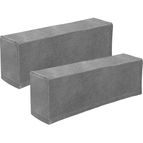 Stück universelle Sofa-Armlehnenbezüge, elastischer Armlehnenschutz (grau)