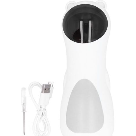 Jouet pour chat 2 en 1 avec lumière rouge, LED automatique USB, petit format, rotatif à 2 vitesses.