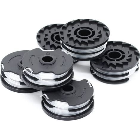 Lot de 6 bobines de fil de rechange pour débroussailleuse sans fil LIDL Parkside PRTA 20-Li A1, B2, C3, PRT 550 A1, A3, PRT 300 A1-2 x 4 m 1,6 mm (1/3)